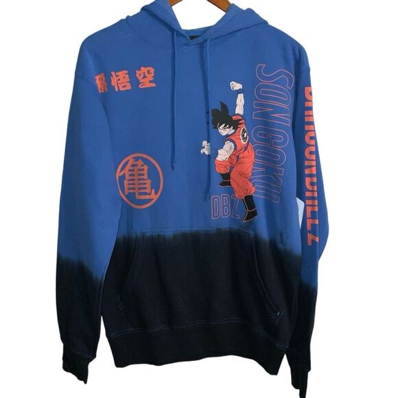 Dragonball Z Graphic Print Fleece Pullover Hoodie size S NWT - Picture 2 of 6